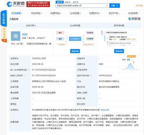 阿里巴巴成立注冊資本5億元全資子公司，聚焦計算機軟硬件領域